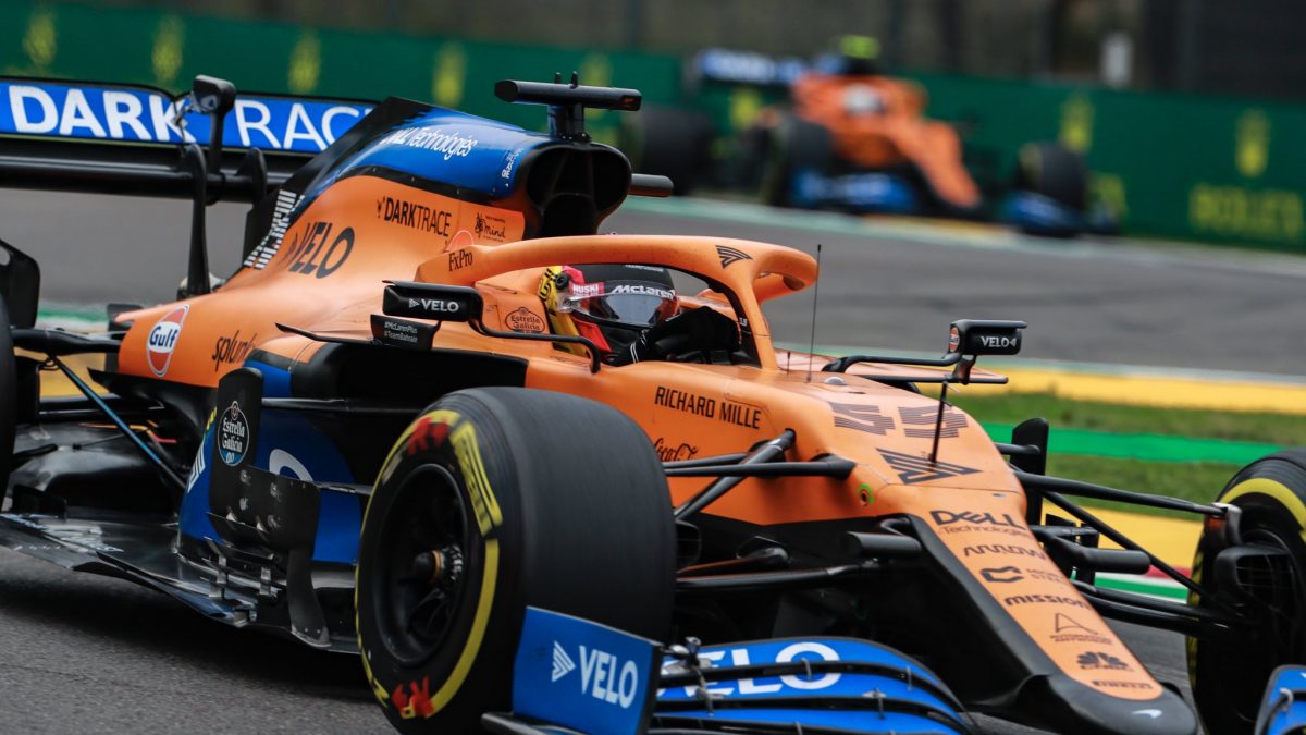 Los chicos de McLaren desencontrados en Imola