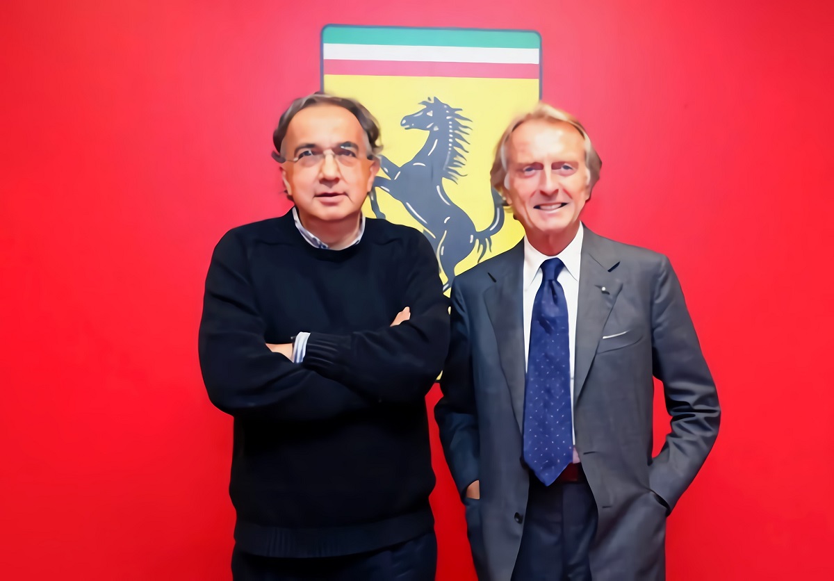 Con Sergio Marchione. Su reemplazo al frente de Maranello tras la purga de 2014.