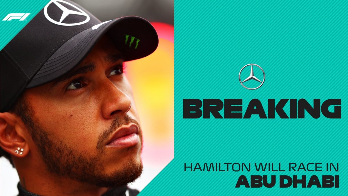 OFICIAL | Lewis Hamilton da negativo a COVID-19 y podrá competir en Abu Dhabi