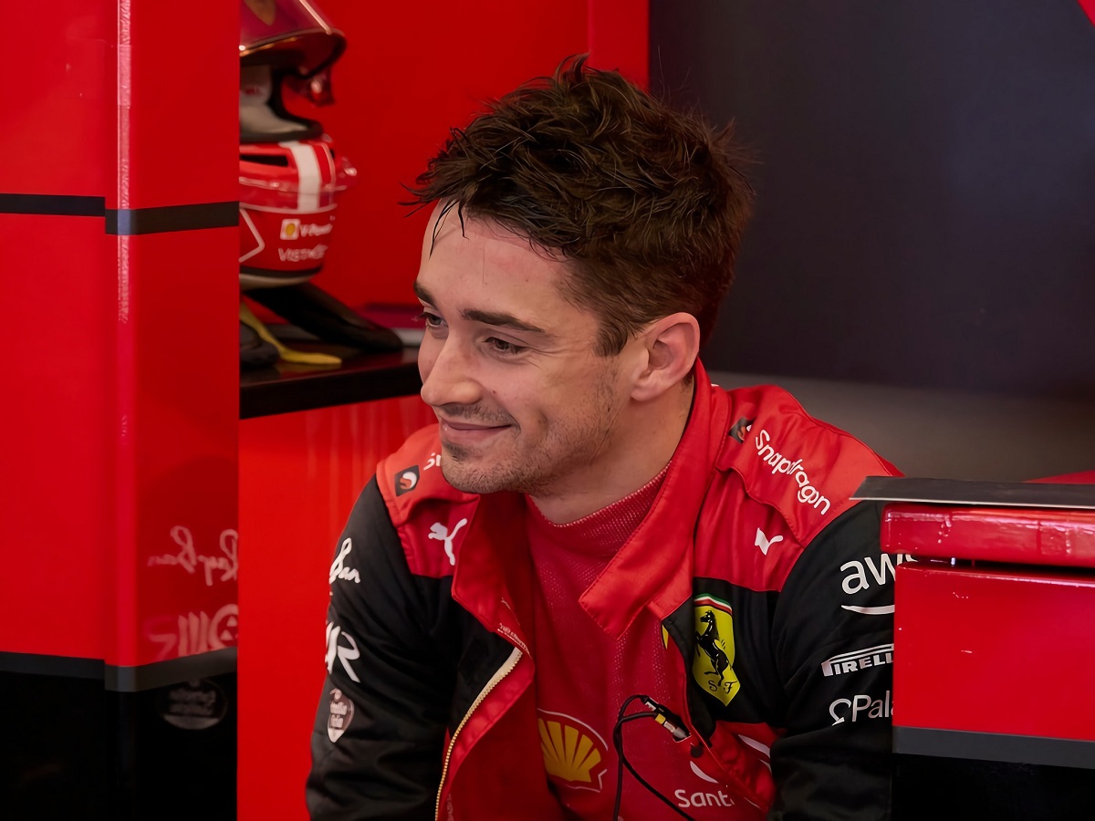 Charles Leclerc al finalizar la primera tanda de test. (Scuderia Ferrari)