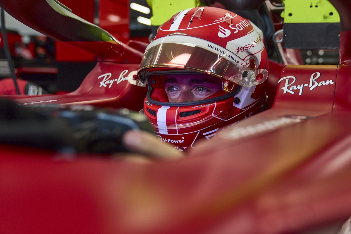 Leclerc fue poleman unos segundos hasta el batacazo de Checo. (Scuderia Ferrari)