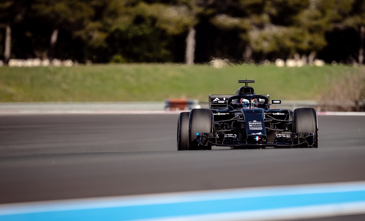 Ocon probando el Alpine A521 en Paul Ricard en febrero de 2021. (Morgan Mathurin / Circuit Paul Ricard)