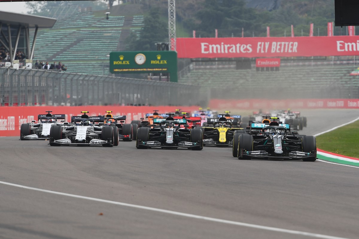 Largada del GP de Emilia-Romagna de 2020, el regreso de la F1 a Imola después de 15 años. (Archivo / Getty Images)