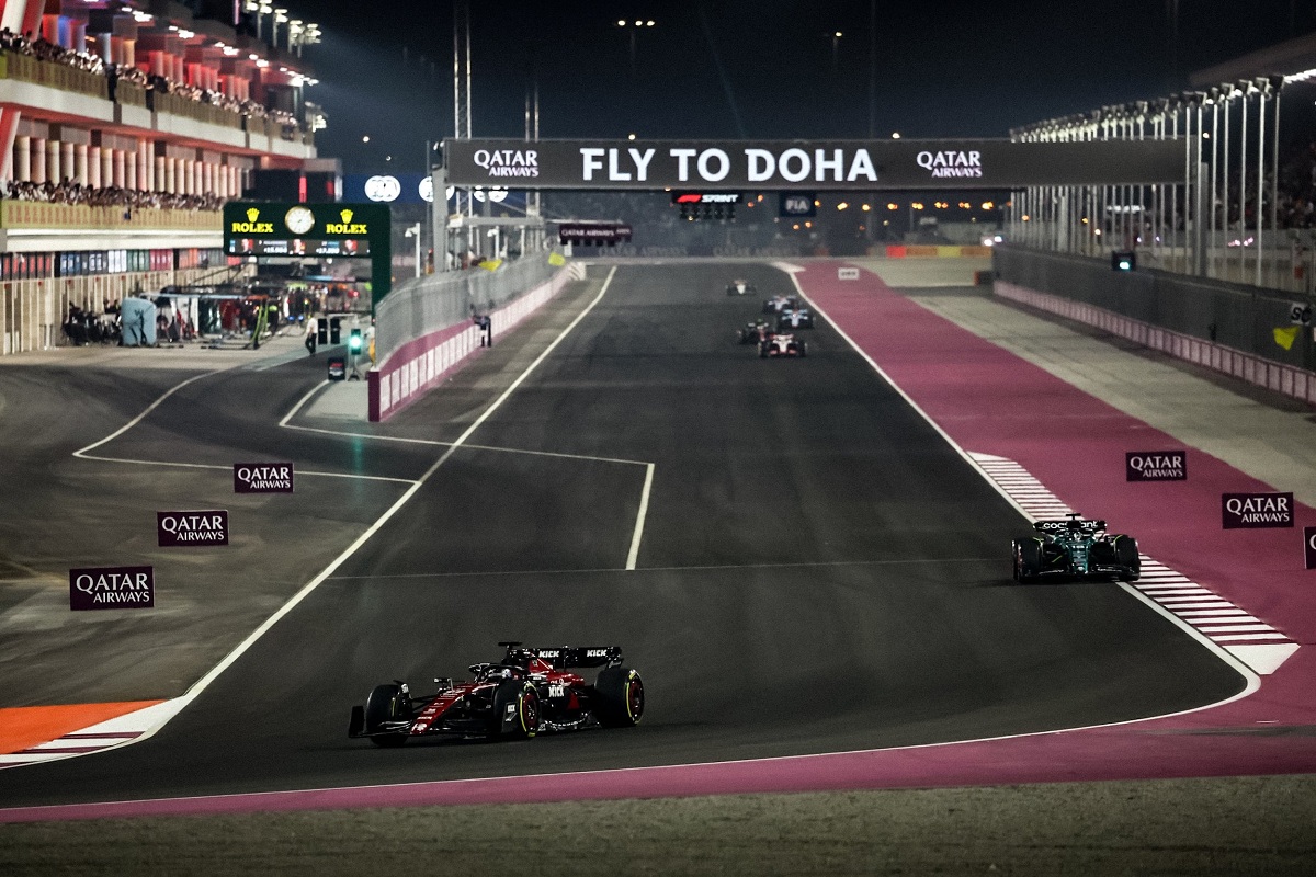 Bottas durante el GP de Qatar. (Twitter Valtteri Bottas / @ValtteriBottas)
