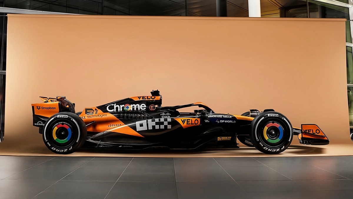 Vista lateral del MCL38. (McLaren Racing)