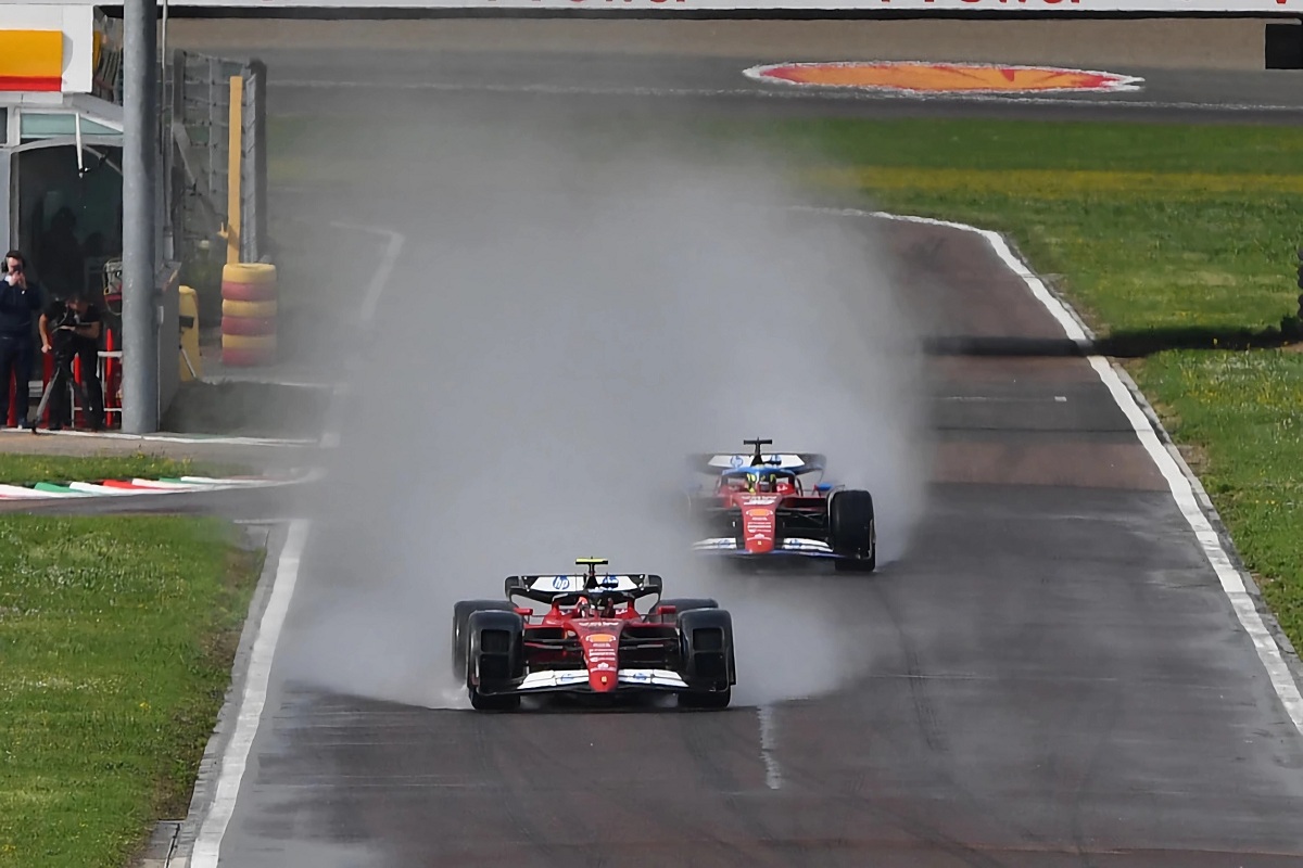 Los resultados con los guardabarros fueron mínimos en el test del pasado 9 de mayo en Fiorano. (Autosprint)