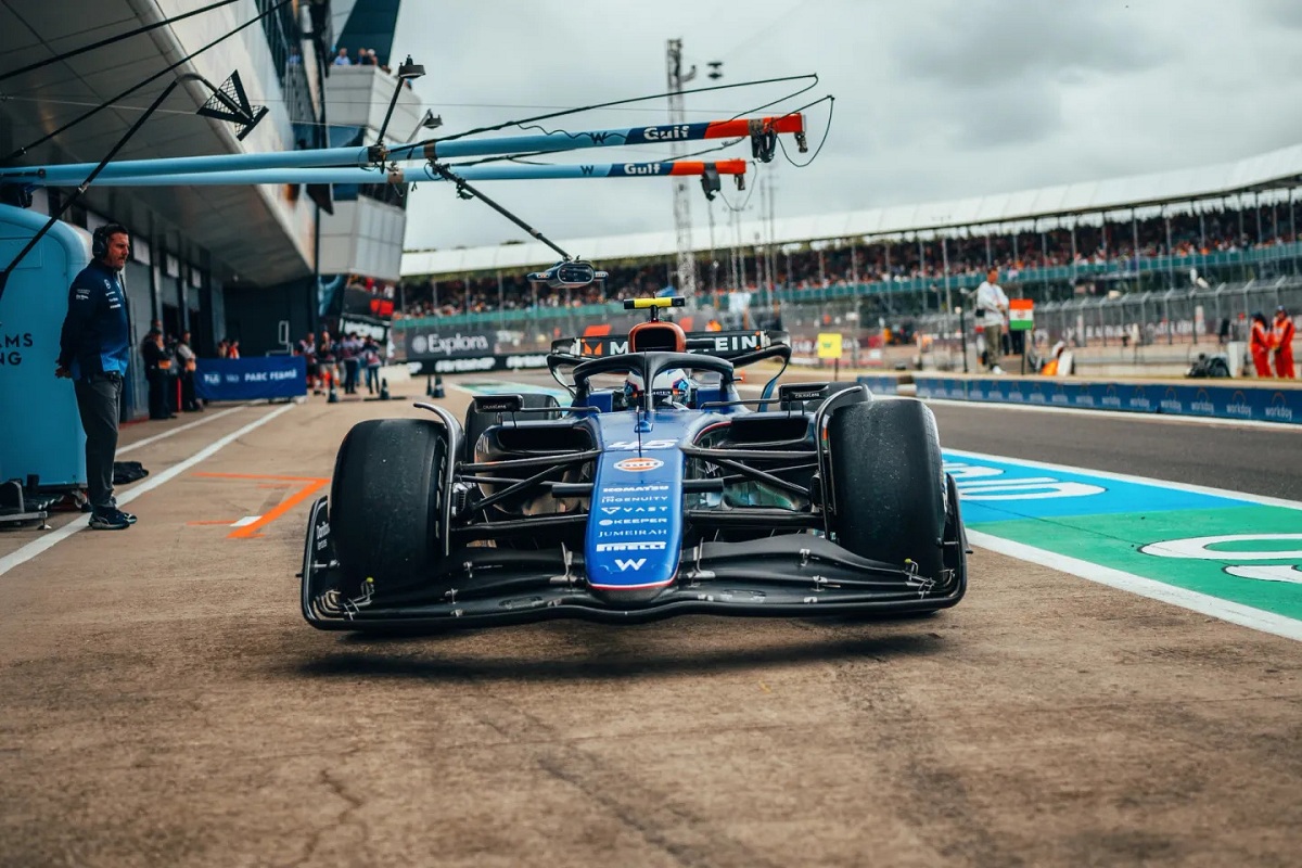 Colapinto giró con el Williams en Silverstone