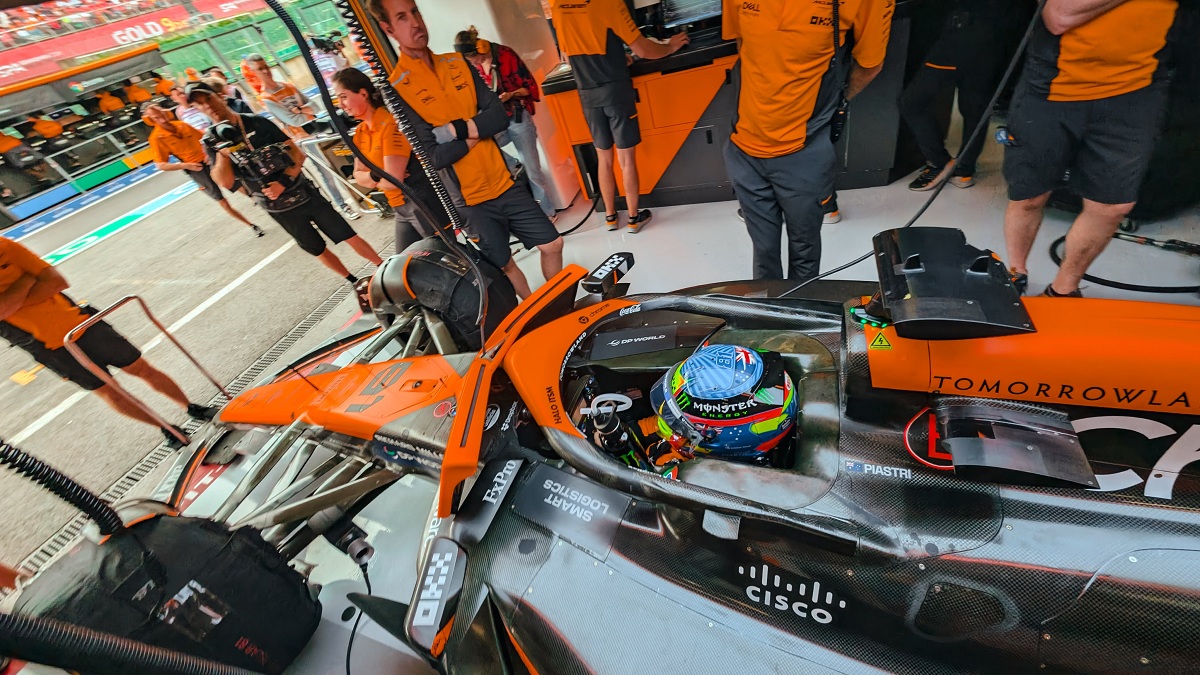 Piastri sale a pista, finalizó en P2. (McLaren Racing)