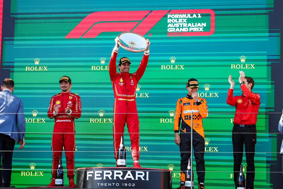 Sainz acumula tres victorias en F1, la última fue este año en Melbourne. (Ferrari Media Centre) 