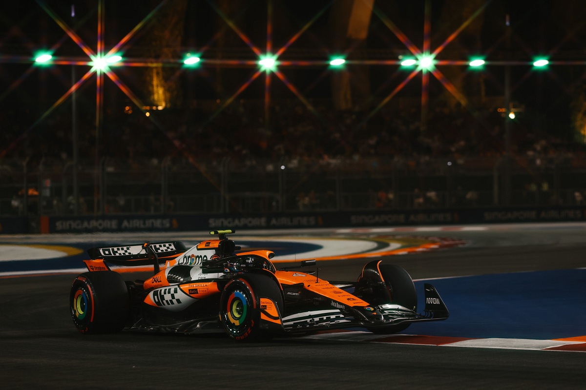 Norris dominó la PL2 de Singapur