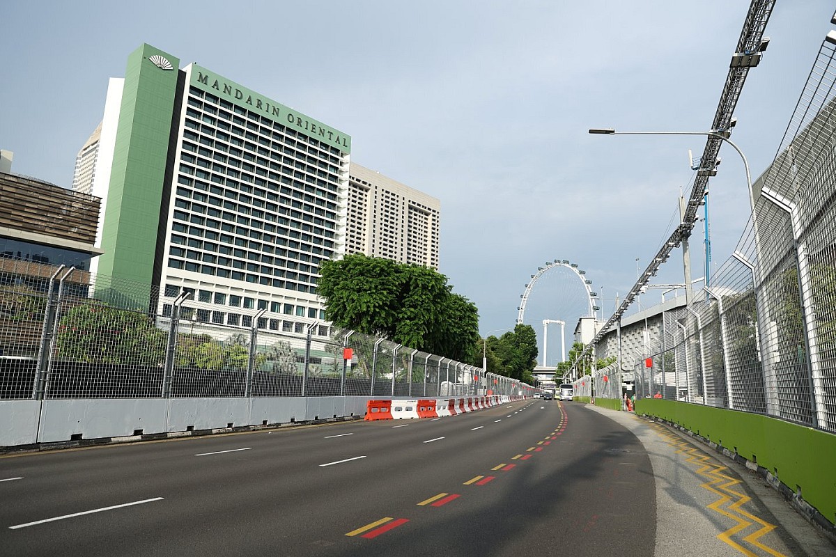 Las obras en el trazado de Marina Bay comenzaron el año pasado. (Archivo / Motorsport Images, 2023)