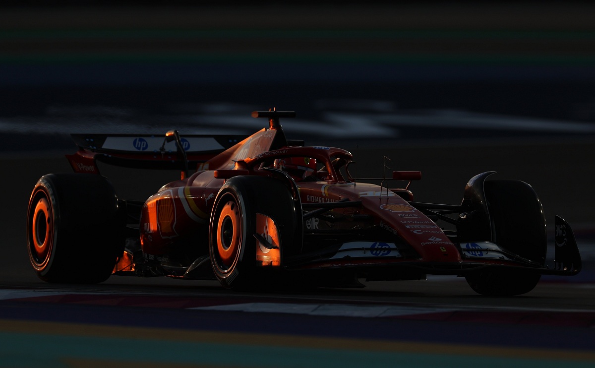 Leclerc marcó el mejor registro del único entrenamiento en Qatar. (F1 / FOM)