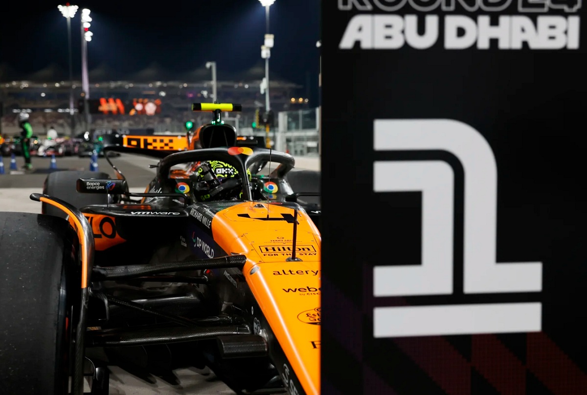 Norris logró la pole en Abu Dhabi