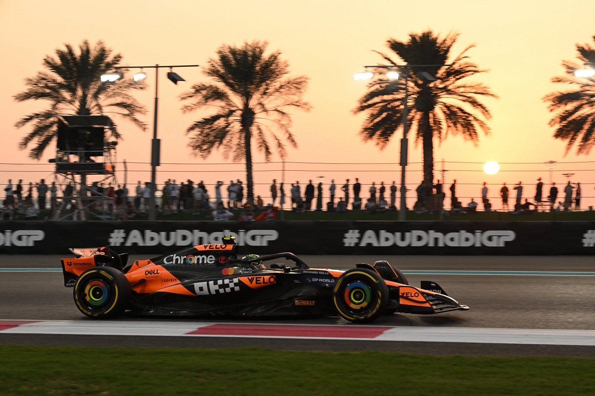 Norris lideró el segundo entrenamiento en Yas Marina