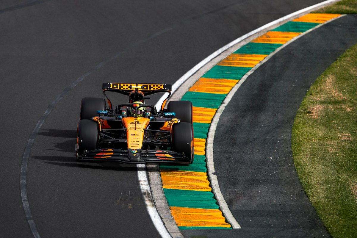 Norris durante la clasificación en Melbourne. (FIA Media)